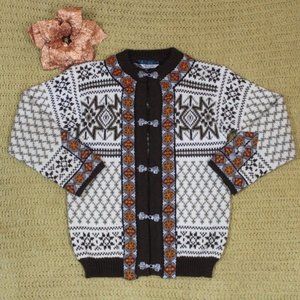 ⬇️139 Dale of Norway Wool Brown & Cream Sweater XS
